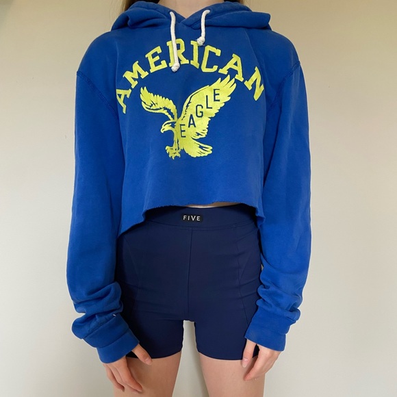 Blue American Eagle Hoodie (M) - Picture 1 of 3